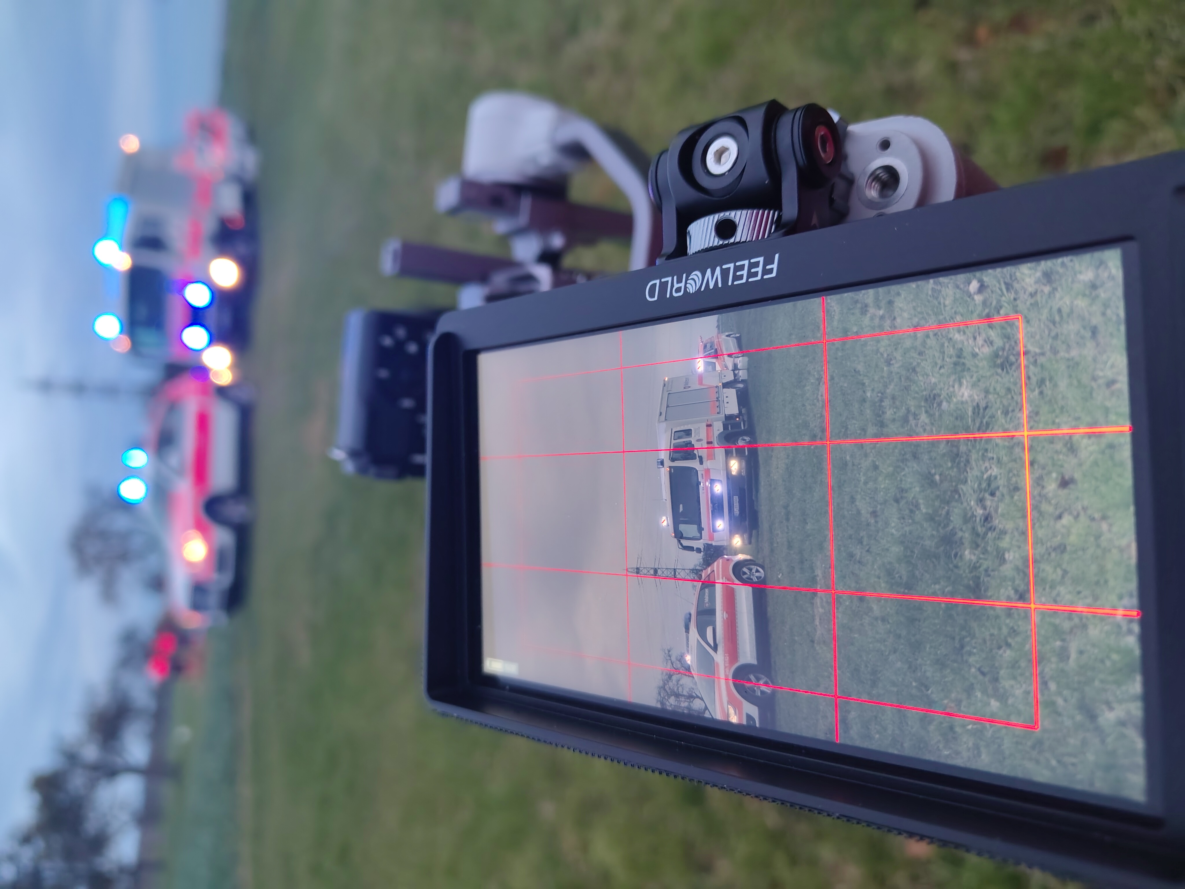 Kameramann arbeitet an Set